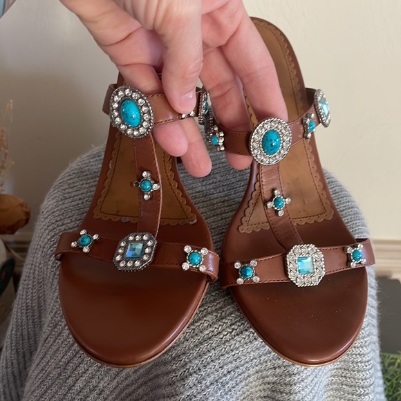 Franco Sarto Slip on Heels - Picture 2 of 5